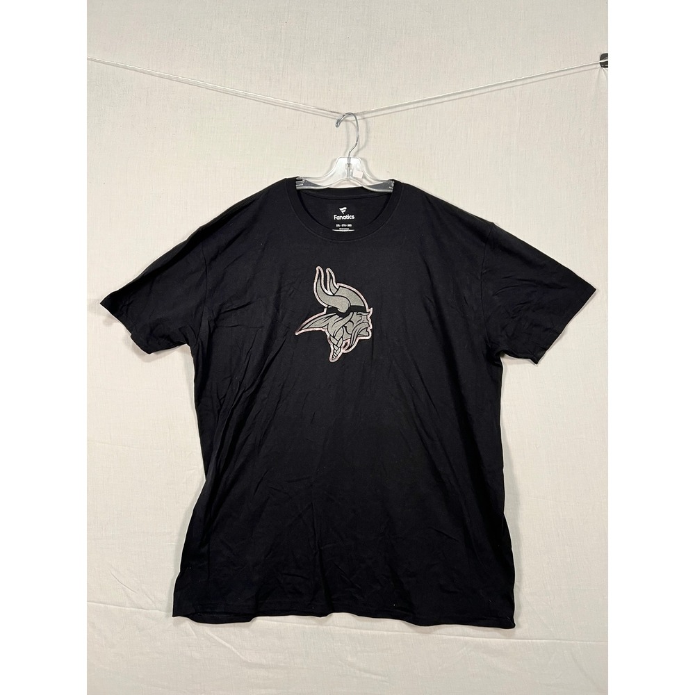 Fanatics Mens Minnesota Vikings Black Graphic T-Shirt 2XL NFL Football